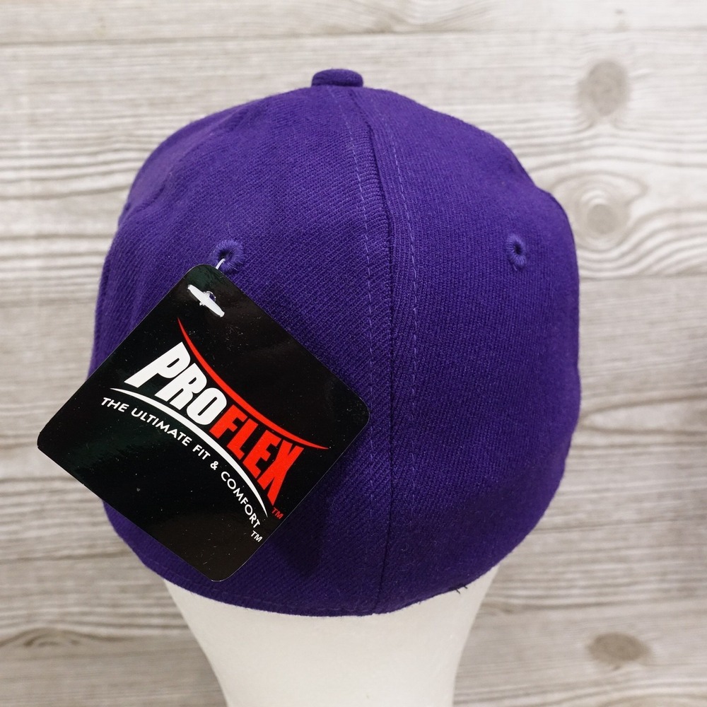 PROFLEX Hat Cap Fitted Mens Small Medium Wool Blend Baseball Athletic Comfort - Picture 4 of 9